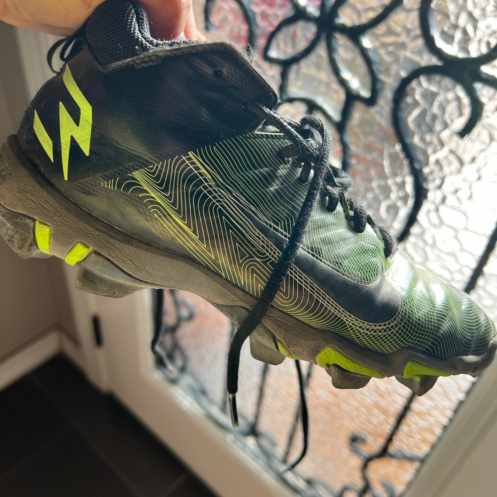 Kids Nike Green Football Cleats